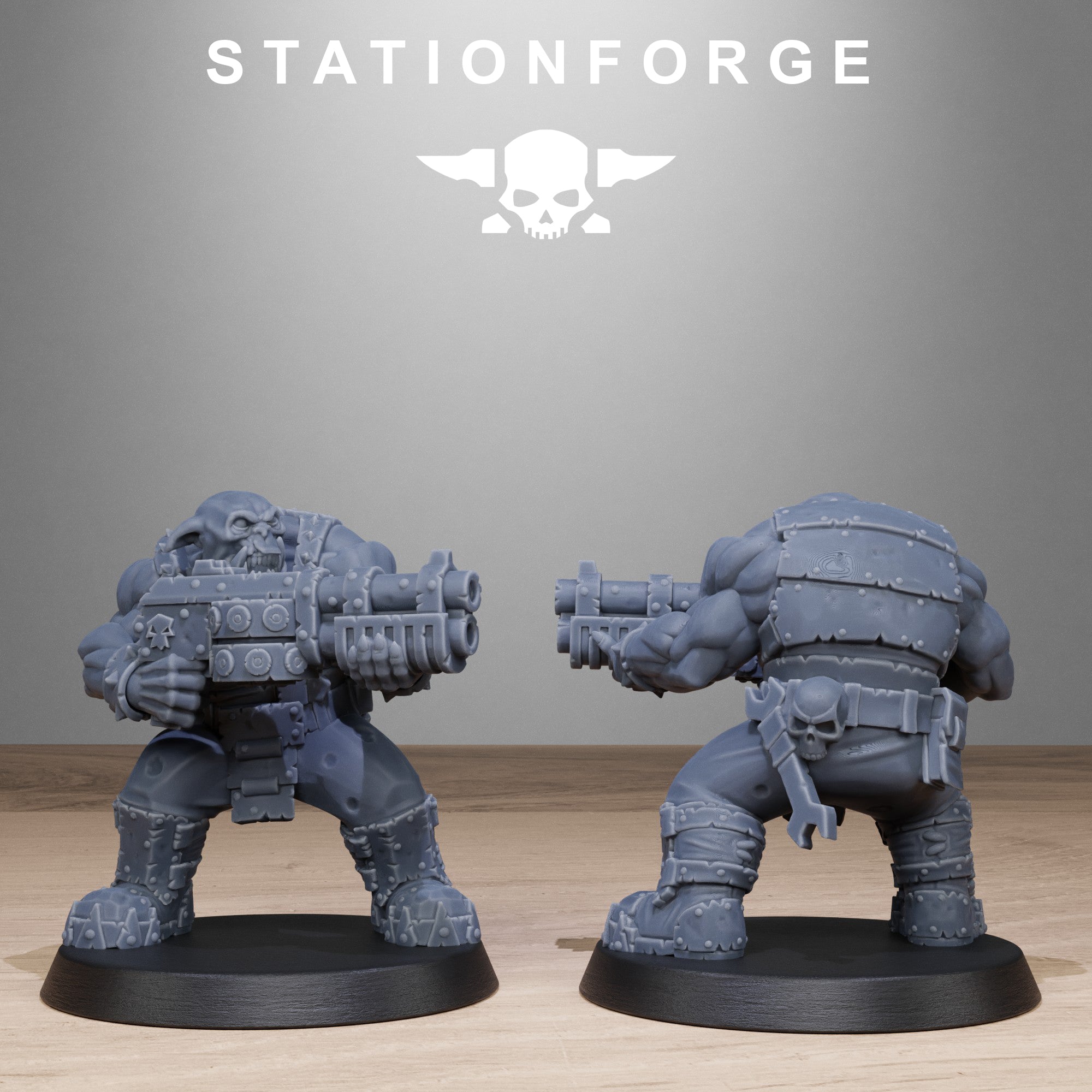 Orkaz Bro Infantry | SciFi Orcs | Tabletop Wargaming | Physical 16k Prints | Modeled By Station Forge