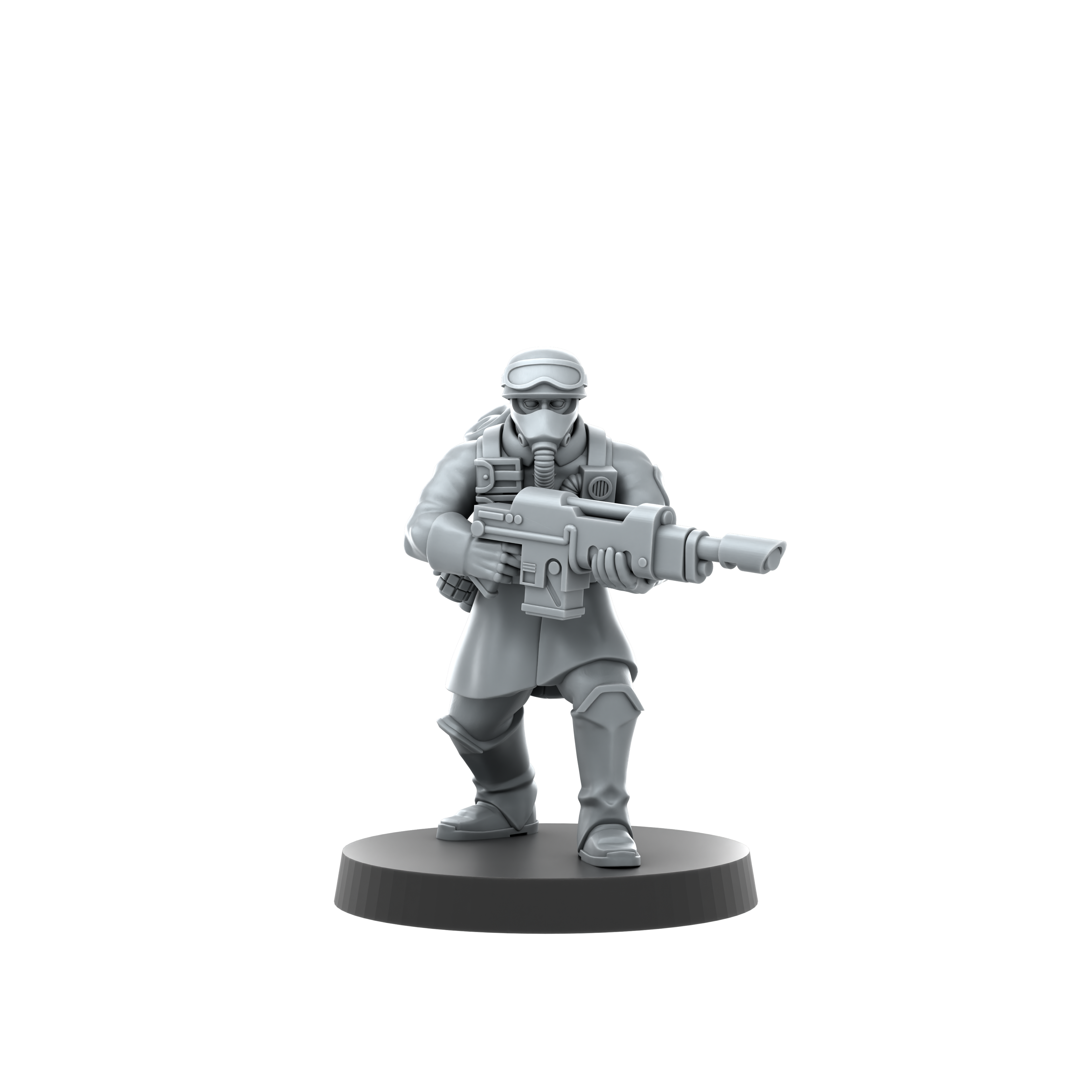 Deuterium Soldiers Infantry Kit By Proxy Brewer | SciFi Guardsmen Minis | Tabletop Wargaming | Krieg style Death Corps | Physical 16k Prints