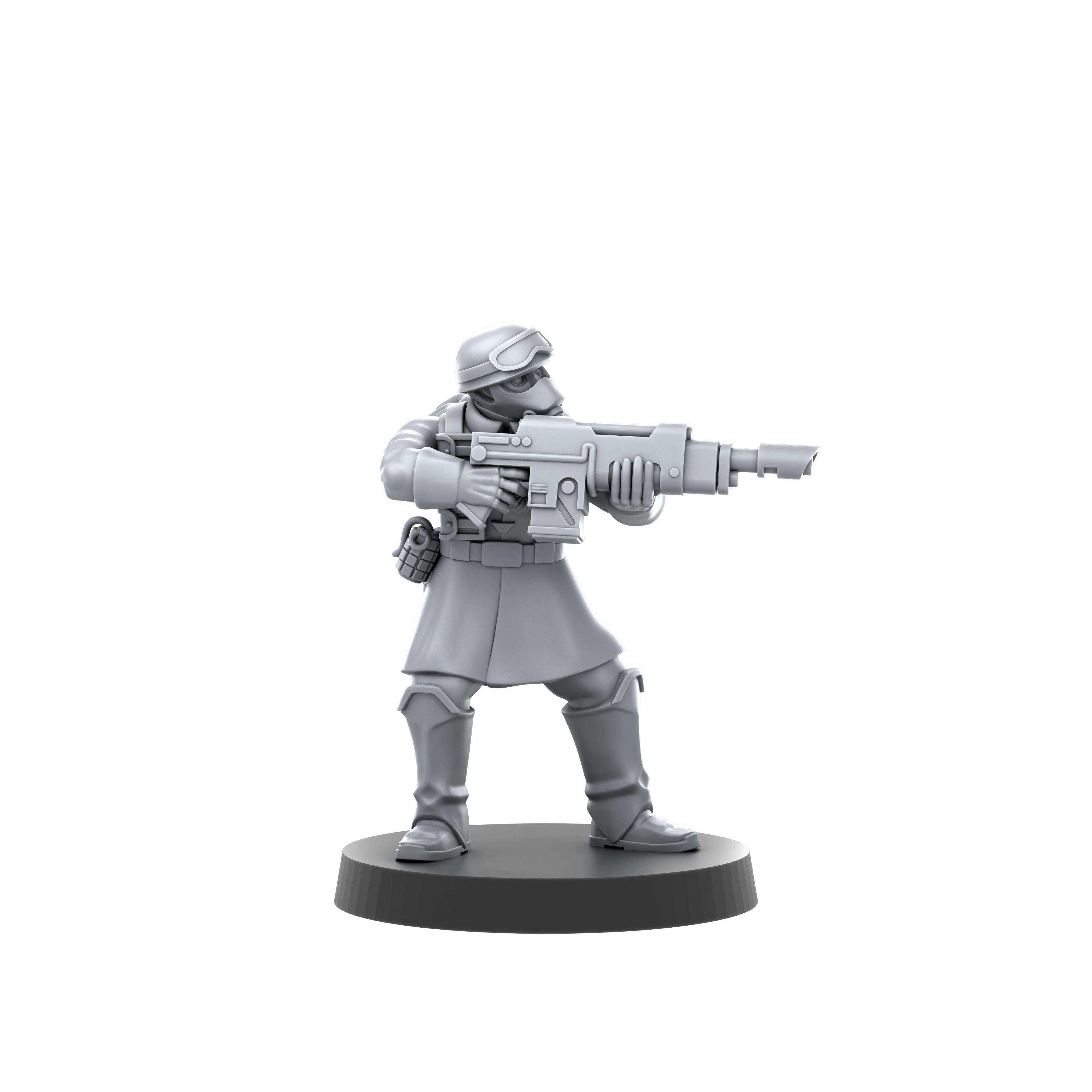 Deuterium Soldiers Infantry Kit By Proxy Brewer | SciFi Guardsmen Minis | Tabletop Wargaming | Krieg style Death Corps | Physical 16k Prints
