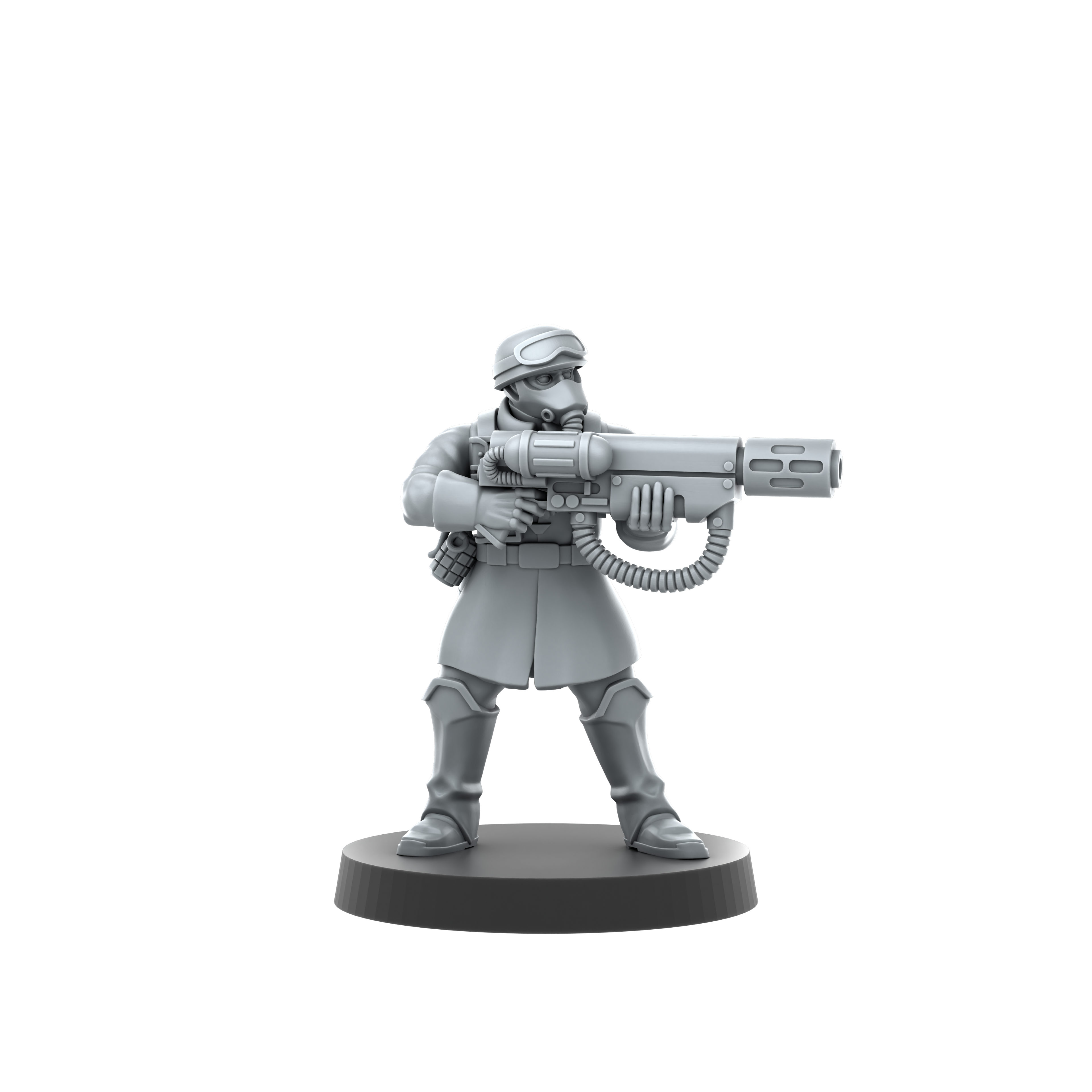 Deuterium Soldiers Infantry Kit By Proxy Brewer | SciFi Guardsmen Minis | Tabletop Wargaming | Krieg style Death Corps | Physical 16k Prints