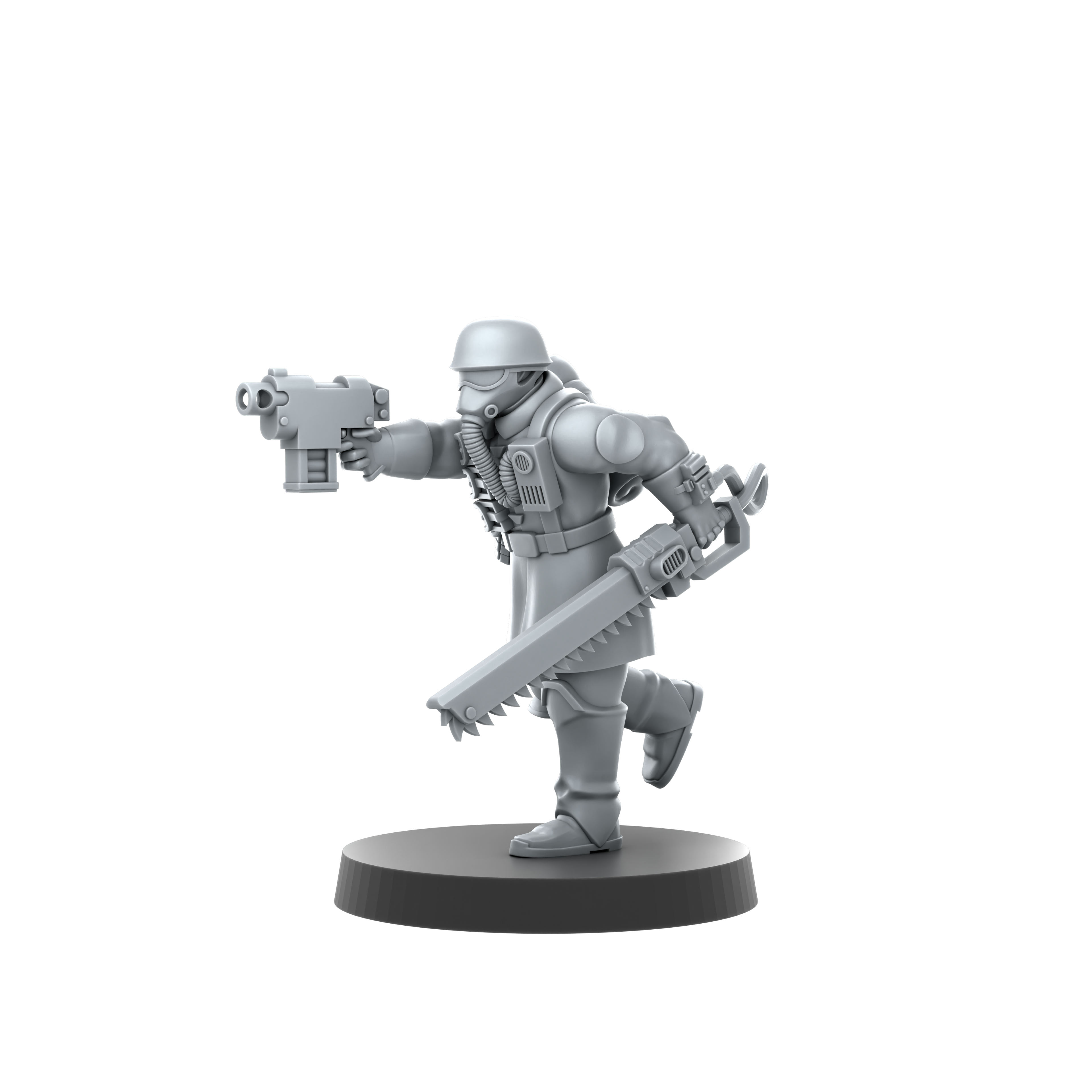 Deuterium Soldiers Infantry Kit By Proxy Brewer | SciFi Guardsmen Minis | Tabletop Wargaming | Krieg style Death Corps | Physical 16k Prints