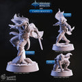 Steampunk Rogue Miniatures for D&D and Pathfinder – Set of 3 Hooded Thieves with Mechanical Arms, Daggers, and Goggles in Dynamic Action Poses – Gnome and Human Rogues – 25mm Base, 32-46mm Height – Resin 3D Printed Fantasy Miniature by Cast n Play Nightdagger Rogues Collection – DnD 5e Artificer Thief Assassin TTRPG Tabletop RPG Wargaming