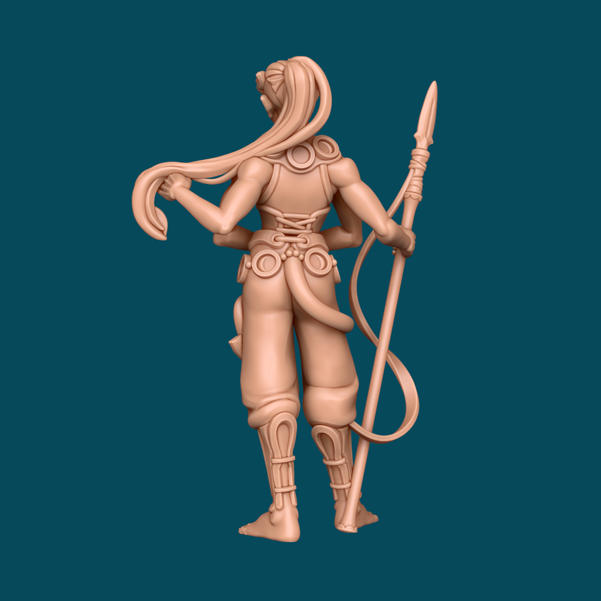 Integrity, Tiefling Sentinel Miniature | D&D, Pathfinder, Tabletop RPG | Heroic 32mm Scale, 16K Resin