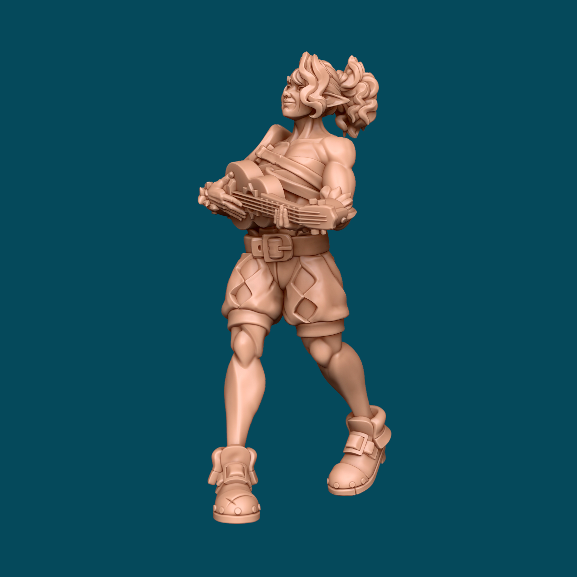 Ylla, a wood elf barbarian miniature for D&D and tabletop RPGs. Heroic 32mm scale, 16K ABS-Like resin. Supports removed, ready to paint. Officially licensed Awkward Penguin print.
