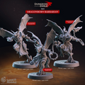 Dragonborn Barbarian Miniatures | Dragon Warrior D&D Pathfinder Tabletop RPG