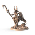 Cerellia, Spear of the Moonshade Glade 3D printed 16K resin miniature for D&D and Pathfinder tabletop RPG, sculpted as a Elf Ranger, Fighter in heroic 32mm scale with ABS-Like durable resin.