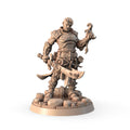 Farn the Seaborn 3D printed 16K resin miniature for D&D and Pathfinder tabletop RPG, sculpted as a Triton, Merfolk Ranger, Fighter in heroic 32mm scale with ABS-Like durable resin.