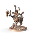 Issalia Shadow Vine, Centaur of the Cinderwood 3D printed 16K resin miniature for D&D and Pathfinder tabletop RPG, sculpted as a Centaur Druid, Ranger in heroic 32mm scale with ABS-Like durable resin.