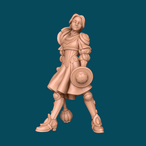 Abby, Jinx, and Luna Cleric Trio | D&D Peace Cleric, Destruction Cleric, Elven Flag-Bearer | 16K Resin Heroic 32mm Scale