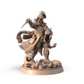 Kaelen Flameborn, the Last Flame 3D printed 16K resin miniature for D&D and Pathfinder tabletop RPG, sculpted as a Human Sorcerer, Wizard in heroic 32mm scale with ABS-Like durable resin.