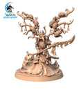 Kazuki 3D printed 16K resin miniature for D&D and Pathfinder tabletop RPG, sculpted as a Human Fighter, Monk in heroic 32mm scale with ABS-Like durable resin.