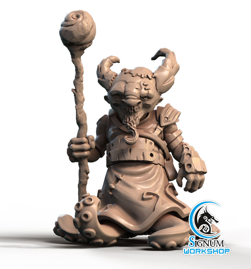 Merkaar Tentacules 3D printed 16K resin miniature for D&D and Pathfinder tabletop RPG, sculpted as a Aberration, Monster Other in heroic 32mm scale with ABS-Like durable resin.