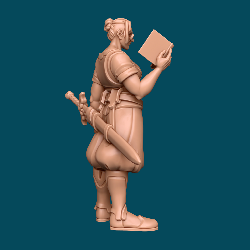Ta'ar, a Scholarly Goliath | Goliath Wizard Miniature | Heroic 32mm Scale 16K Resin D&D Tabletop RPG