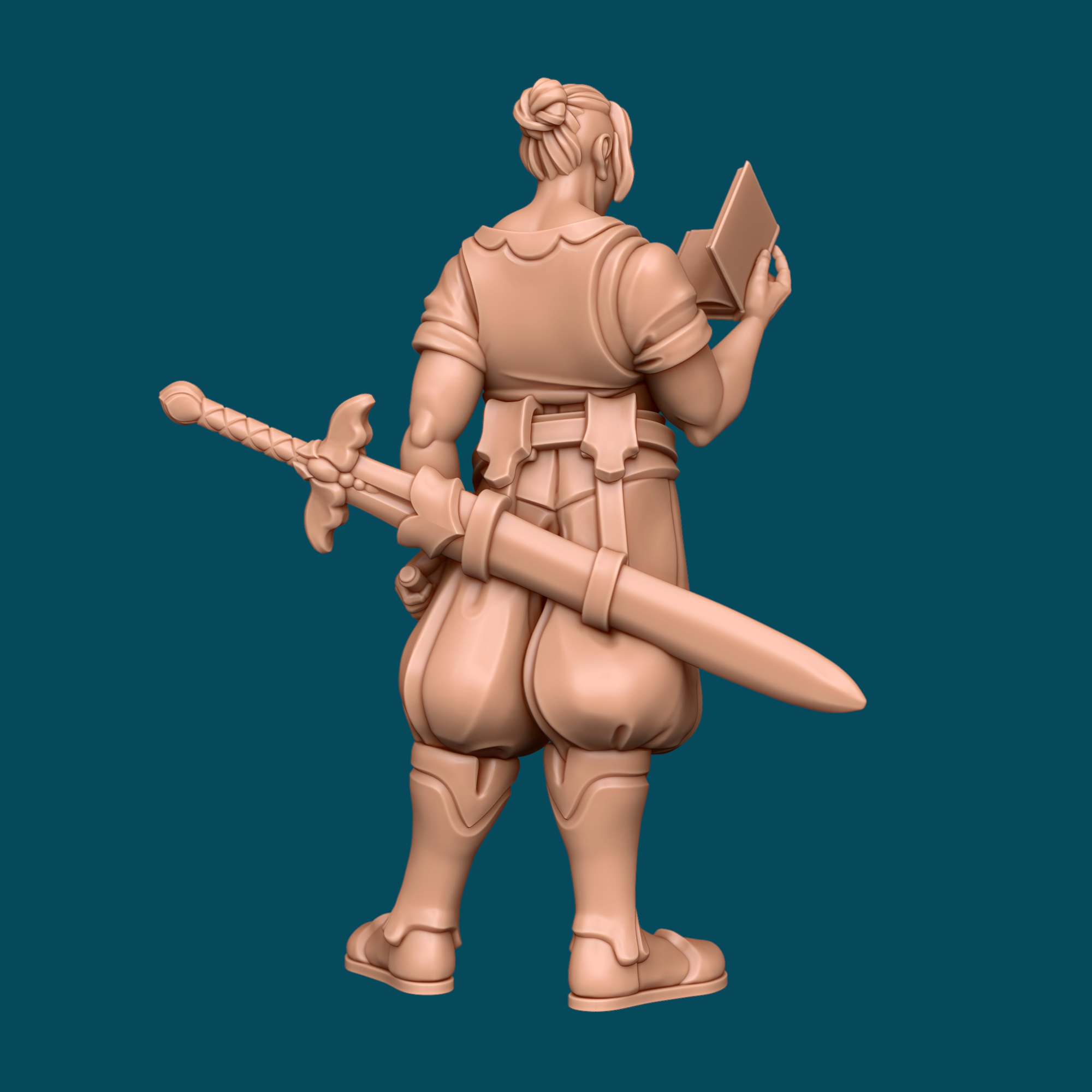 Ta'ar, a Scholarly Goliath | Goliath Wizard Miniature | Heroic 32mm Scale 16K Resin D&D Tabletop RPG