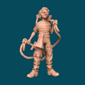 Taffrail, a feisty pirate miniature for D&D and tabletop RPGs. Printed in stunning 16K resolution ABS-Like resin at heroic 32mm scale. Ready to paint, ships in 1-3 days