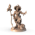 Tomlin, Wandering Priest of Nature 3D printed 16K resin miniature for D&D and Pathfinder tabletop RPG, sculpted as a Human Cleric, Druid in heroic 32mm scale with ABS-Like durable resin.