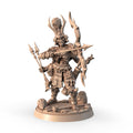 Undead Ronin with Bow 3D printed 16K resin miniature for D&D and Pathfinder tabletop RPG, sculpted as a Undead Fighter, Ranger in heroic 32mm scale with ABS-Like durable resin.