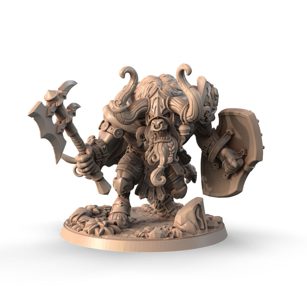 Zorathen, War-Archon with Axe 3D printed 16K resin miniature for D&D and Pathfinder tabletop RPG, sculpted as a Aasimar, Fiends & Celestials Paladin, Fighter in heroic 32mm scale with ABS-Like durable resin.