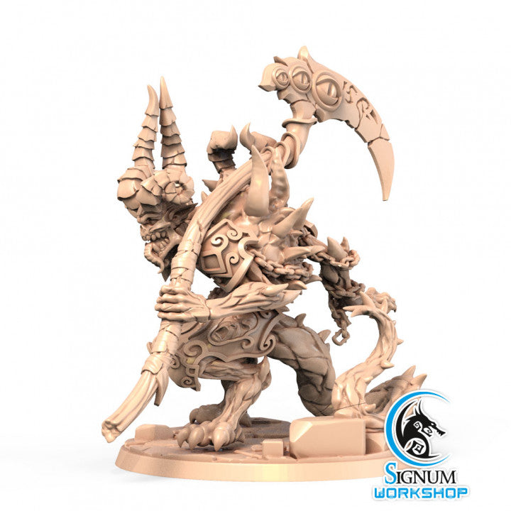 Baustek, Devourer of Worlds alternate angle of the 3D printed 16K resin miniature (Aberration, Monster Other) for D&D, Pathfinder, and tabletop wargaming in heroic 32mm scale.