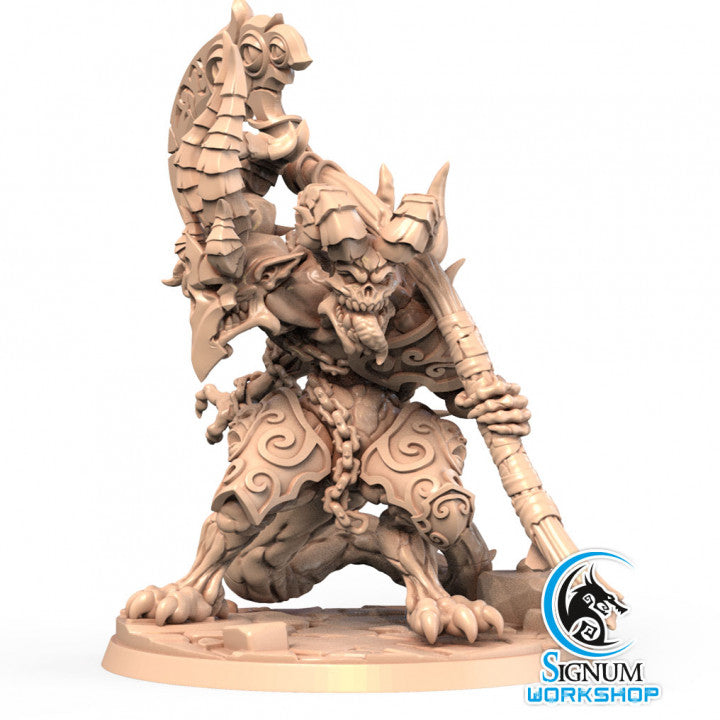 Baustek, Devourer of Worlds alternate angle of the 3D printed 16K resin miniature (Aberration, Monster Other) for D&D, Pathfinder, and tabletop wargaming in heroic 32mm scale.