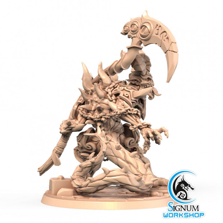 Baustek, Devourer of Worlds alternate angle of the 3D printed 16K resin miniature (Aberration, Monster Other) for D&D, Pathfinder, and tabletop wargaming in heroic 32mm scale.