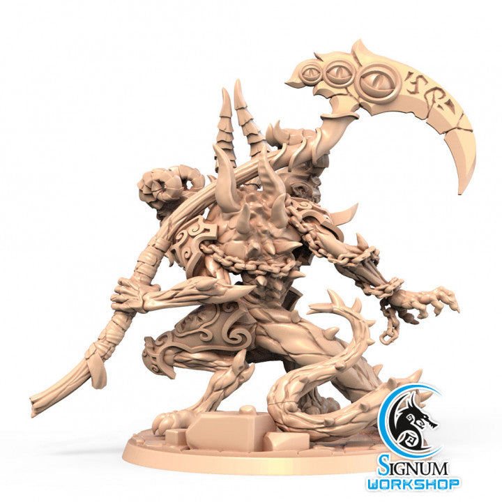 Baustek, Devourer of Worlds alternate angle of the 3D printed 16K resin miniature (Aberration, Monster Other) for D&D, Pathfinder, and tabletop wargaming in heroic 32mm scale.