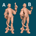 Chives, Dancing Tiefling Warlock | D&D Spell Caster Mini | 16K Resin Heroic 32mm Scale