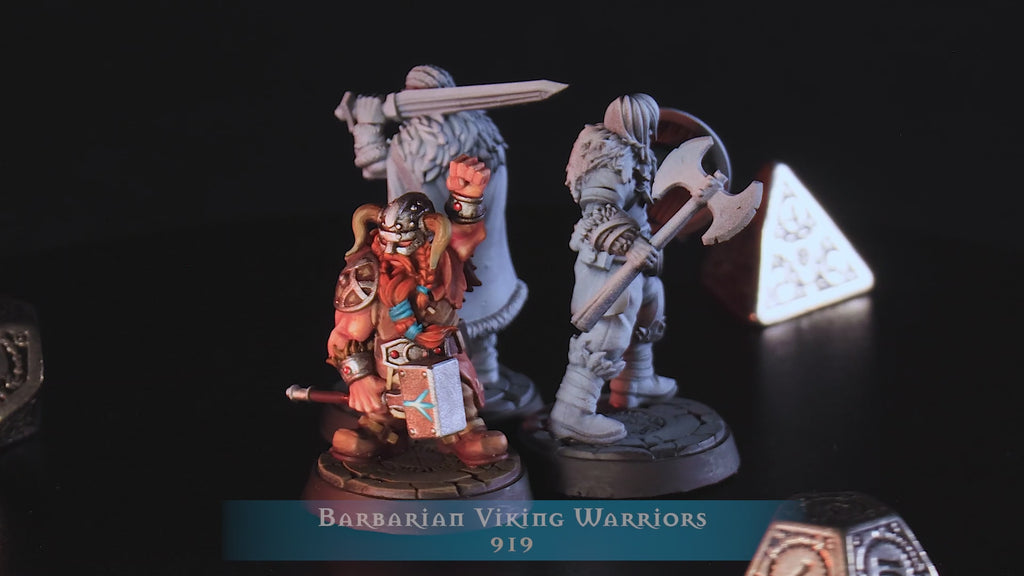 Vikings with painted example