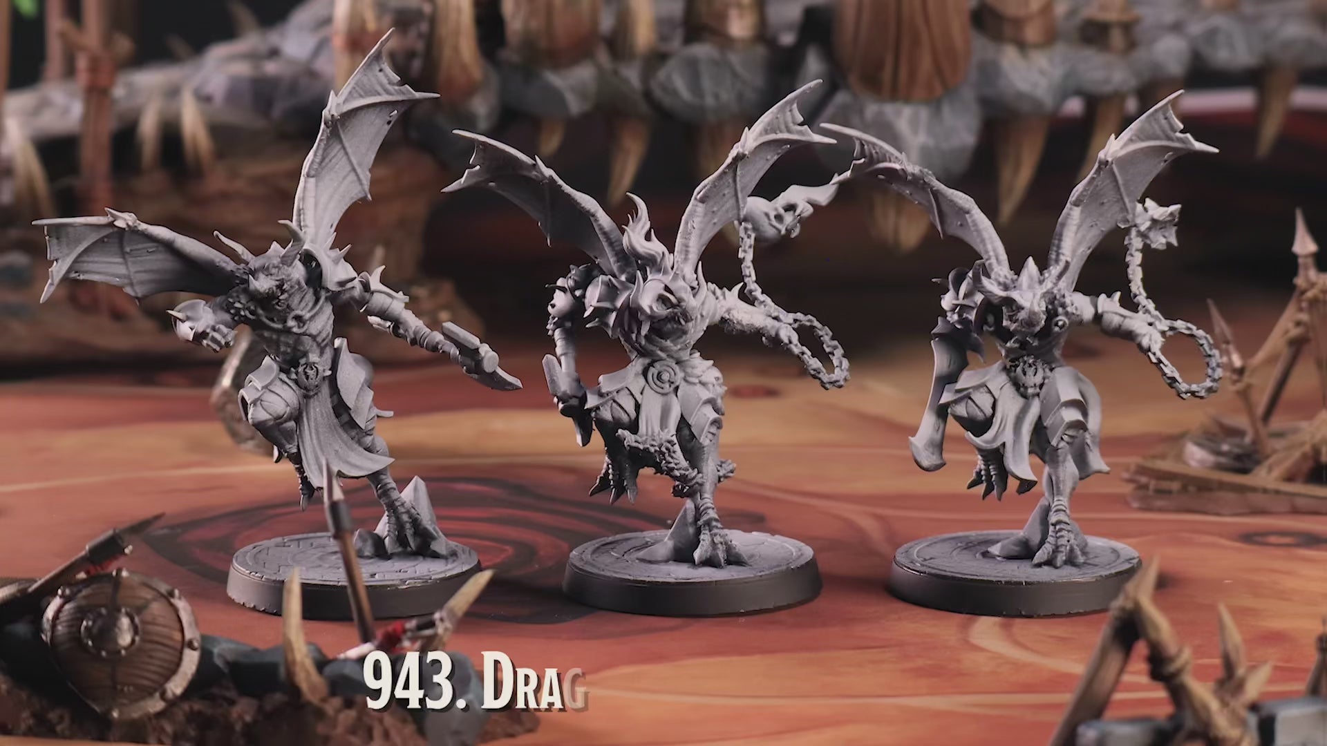 Dragonborn Barbarian Miniatures | Dragon Warrior D&D Pathfinder Tabletop RPG | 16K Resin Heroic 32mm Scale