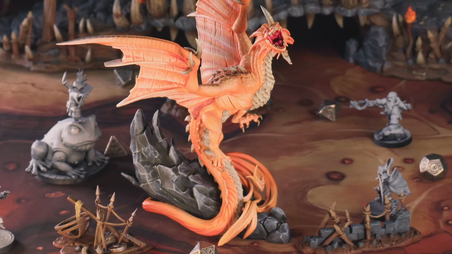 Sylvarix the Radiant Dragon Miniature | Boss Monster D&D Pathfinder Tabletop RPG | 16K Resin