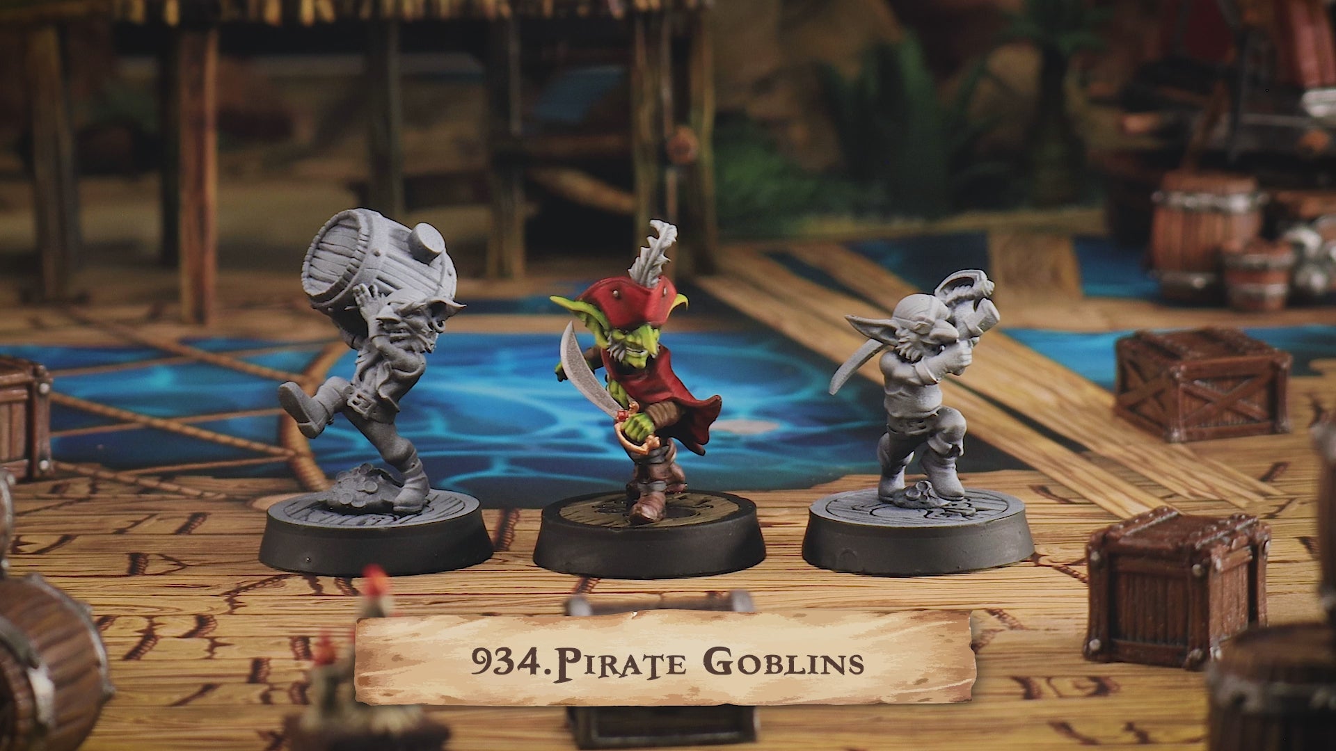 Pirate Goblin Miniatures | Goblin Rogue D&D Pathfinder Tabletop RPG | 16K Resin Heroic 32mm Scale
