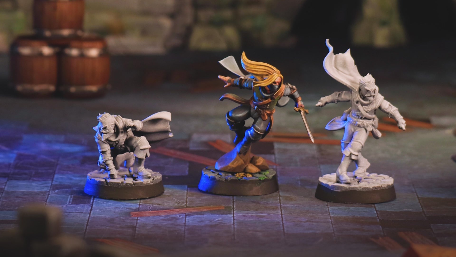 Caped Rogues | Swashbuckler Duelist D&D Tabletop Minis | Heroic 32mm Scale
