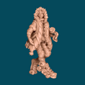 Tash, a winter mage miniature for D&D and tabletop RPGs. Printed in stunning 16K resolution ABS-Like resin at heroic 32mm scale. Ready to paint, ships in 1-3 days.