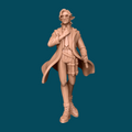 Vello, a royal apothecary elf alchemist miniature for D&D and tabletop RPGs. Heroic 32mm scale, 16K ABS-Like resin. Plain or spell effect base. Supports removed, ready to paint. Licensed Awkward Penguin.