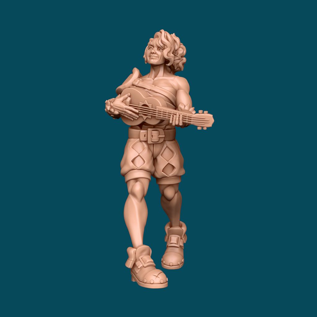Ylla, a Wood Elf Barbarian | Elf Barbarian Miniature | Heroic 32mm Scale, 16K Resin, D&D, Tabletop RPG